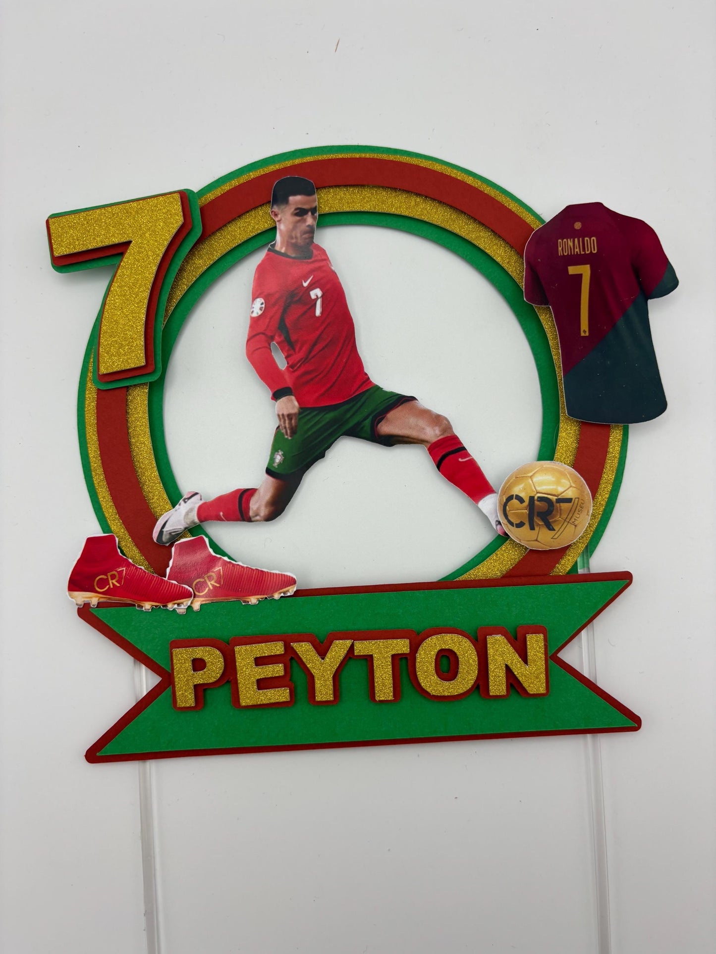 Ronaldo Cake Topper - Soccer Birthday