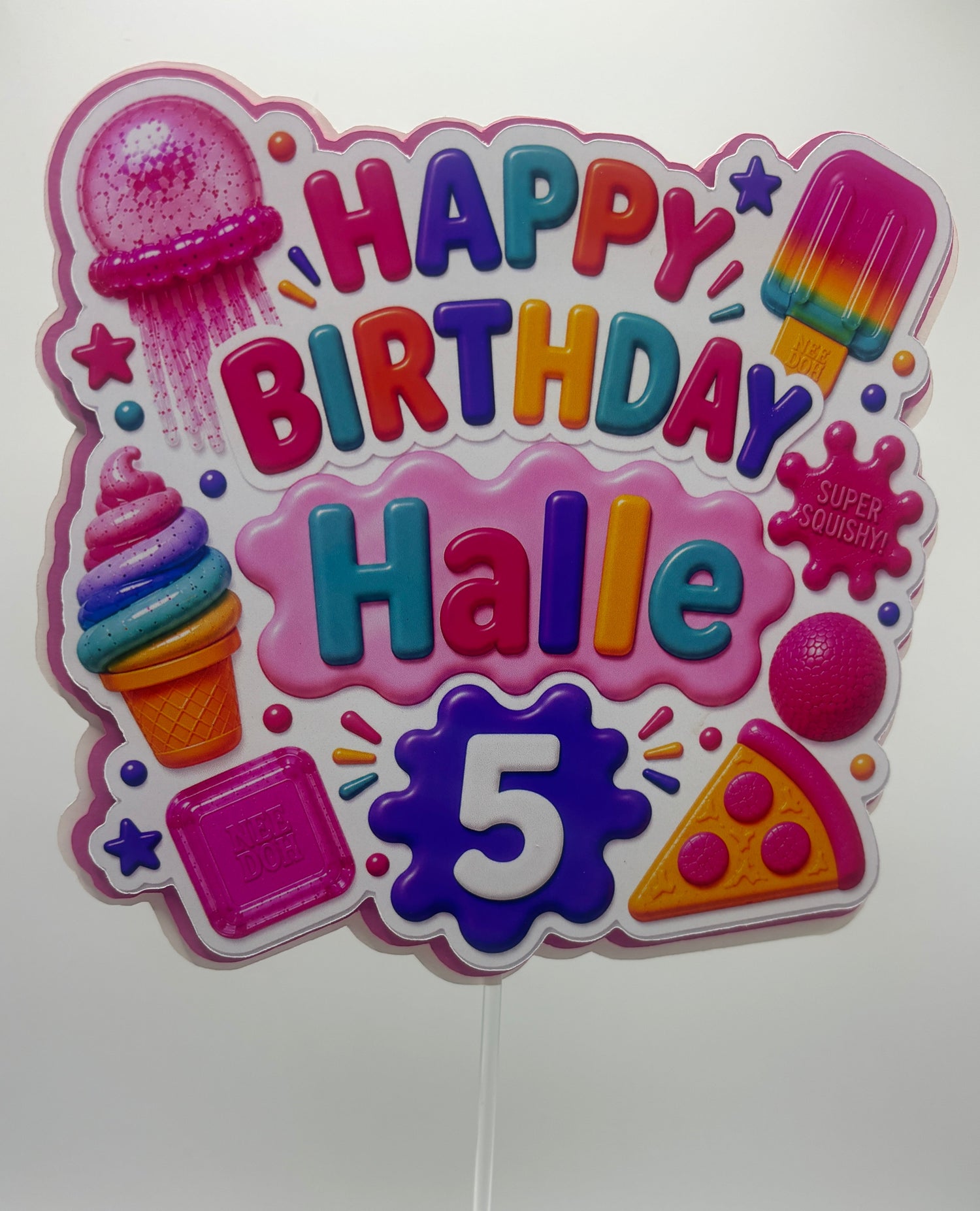 🌈 Custom Squishy Collection Cake Toppers 🎂