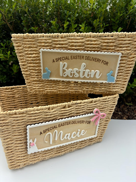 Personalised Easter basket