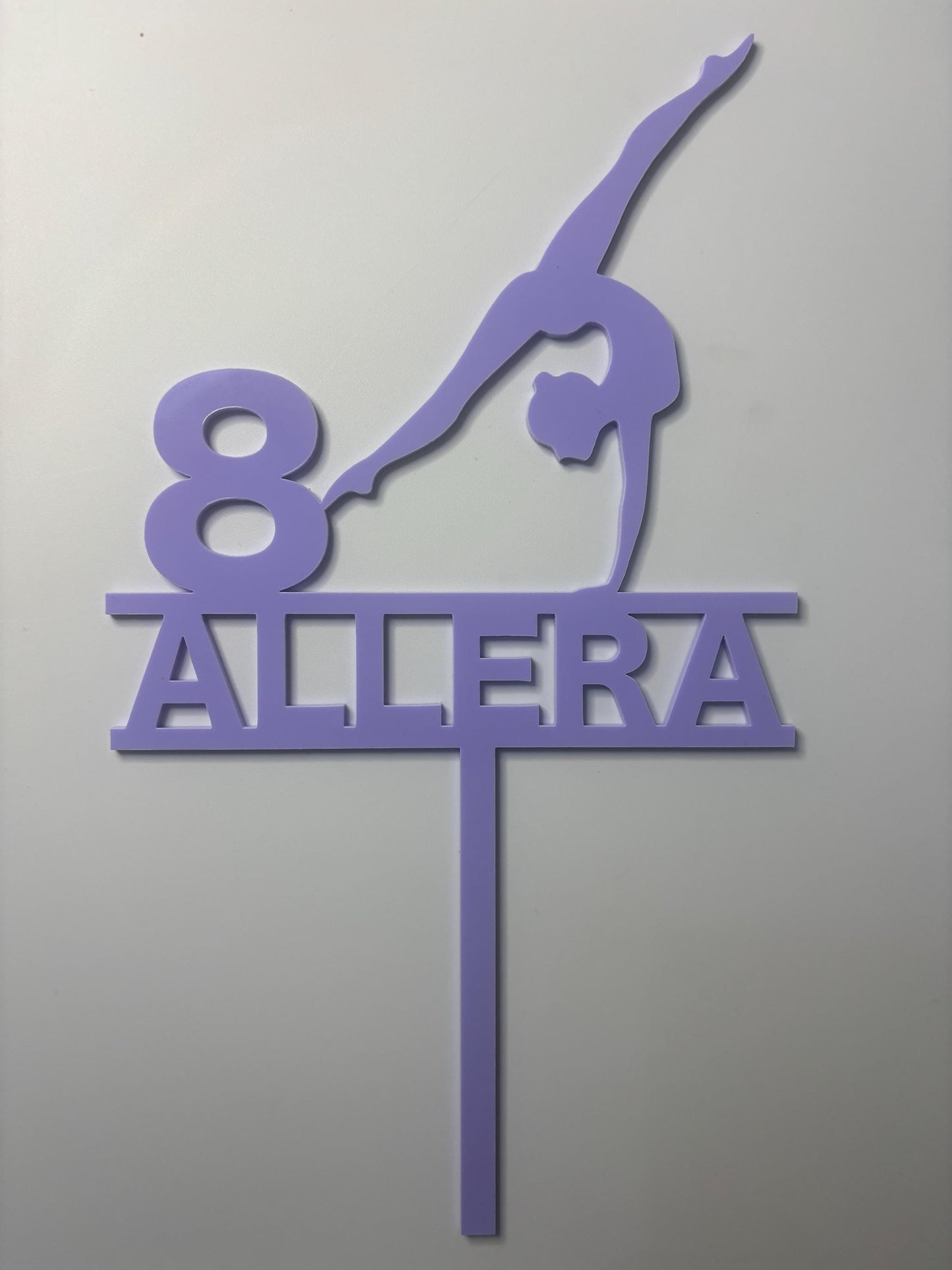 Gymnast Cake Topper- Personalised with age and name