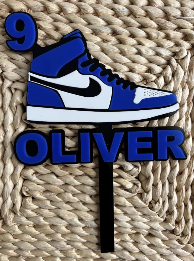 Nike Personalised Sneaker Cake topper