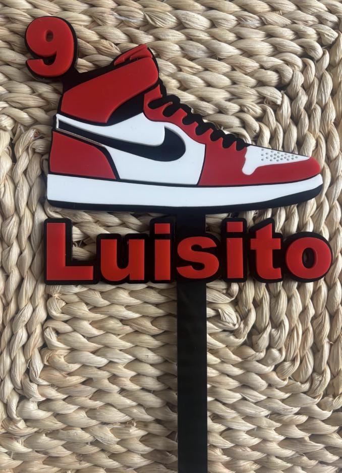 Personalised Nike Cake topper