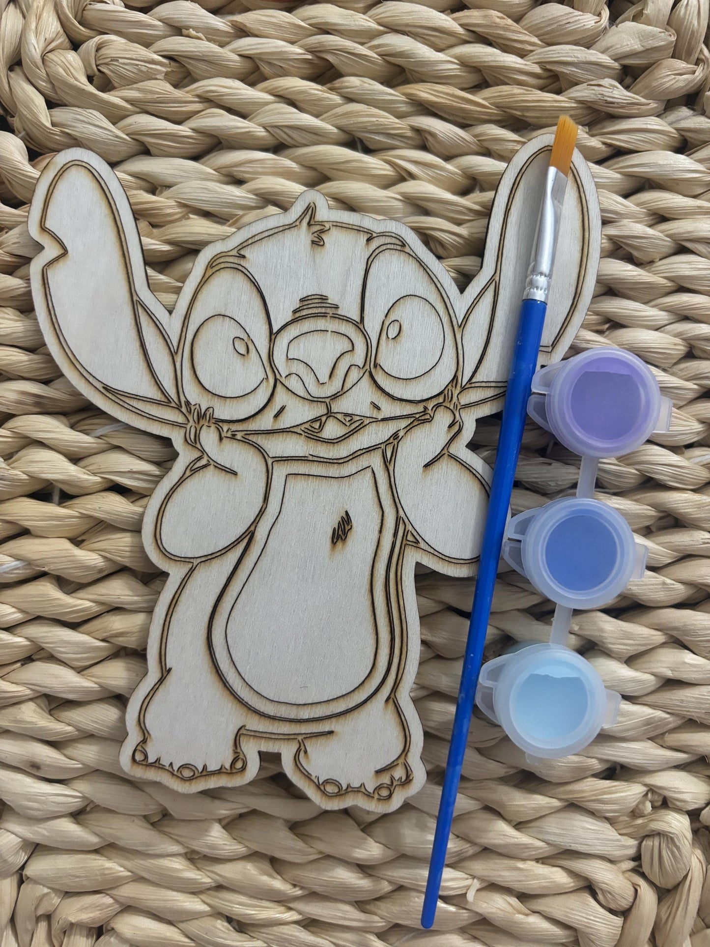 wooden characters for party favours, Minecraft, Spiderman, bluey and many more