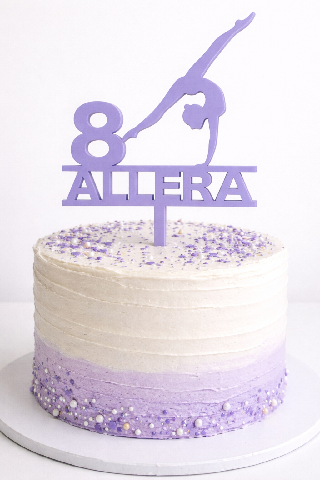 Gymnast Cake Topper- Personalised with age and name