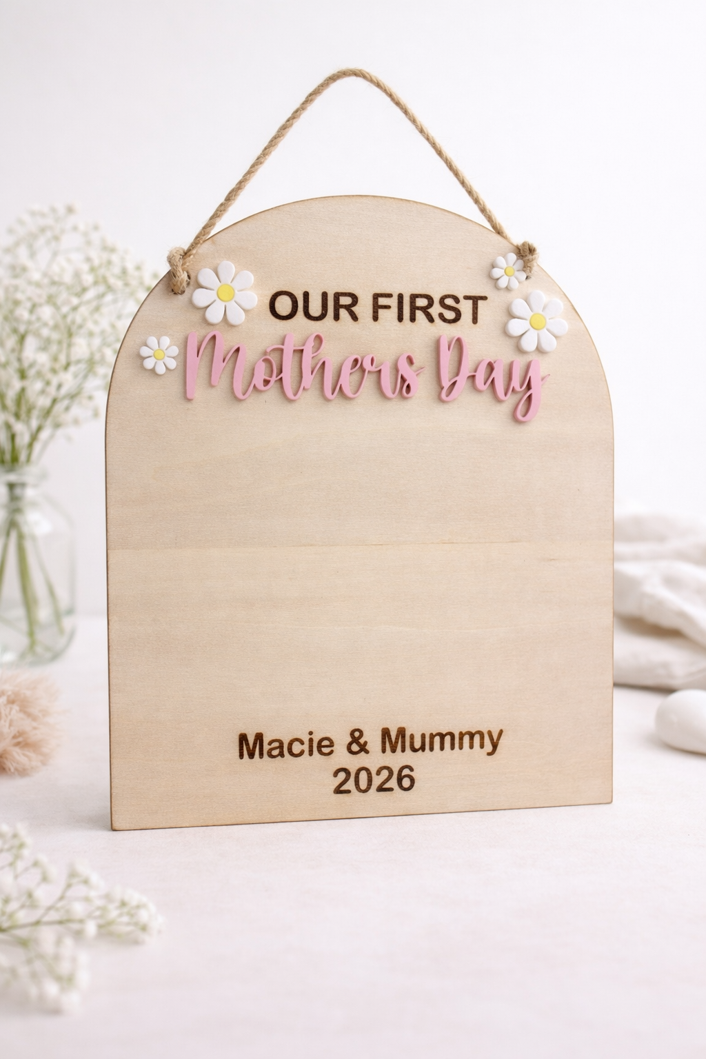 🌸 Our First Mother’s Day Photo Plaque 🌸