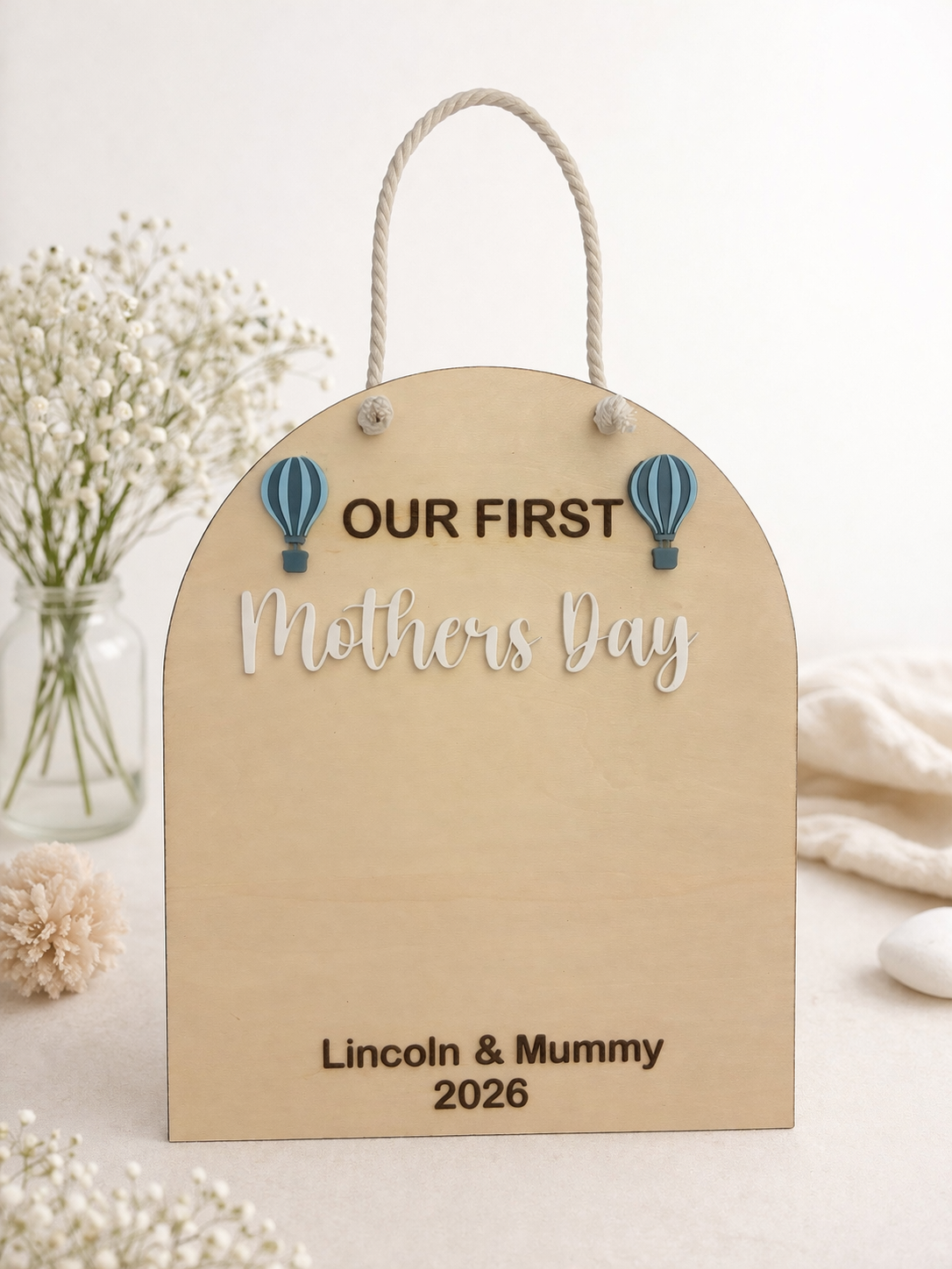 🌸 Our First Mother’s Day Photo Plaque 🌸