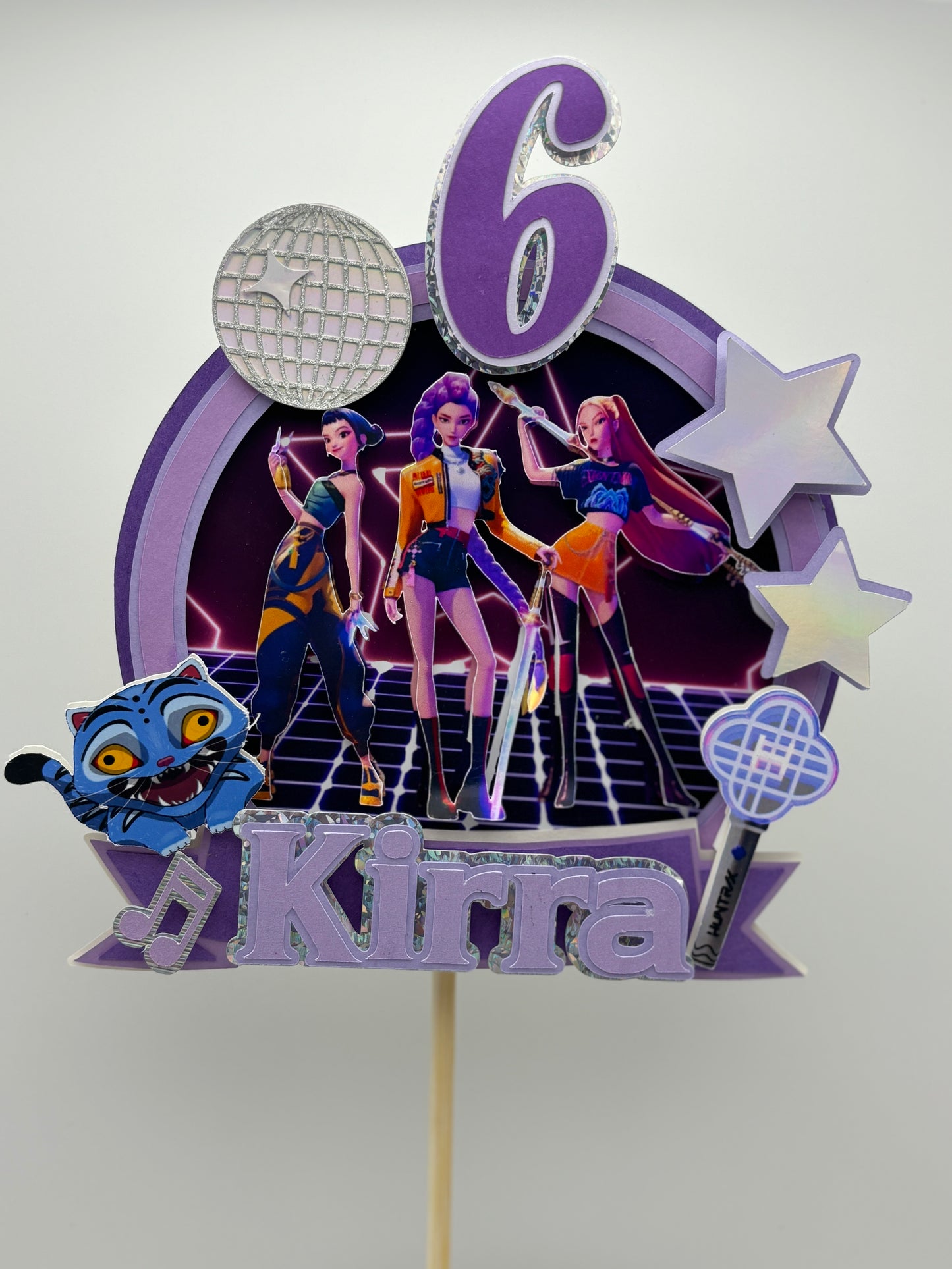 K-Pop Demons Cake Topper – Custom Name & Age