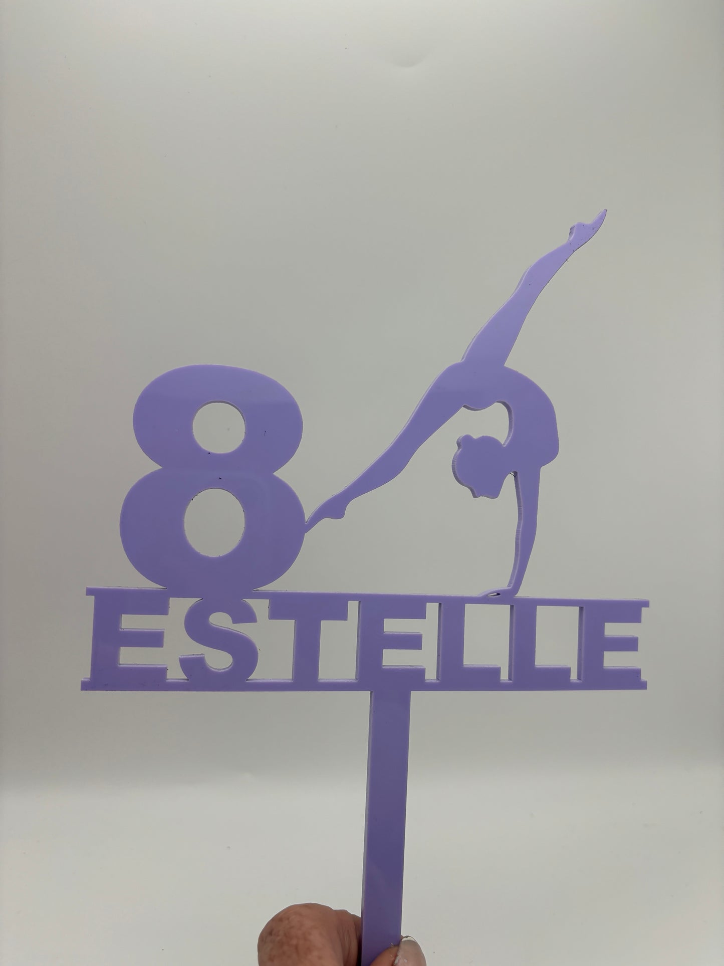 Gymnast Cake Topper- Personalised with age and name