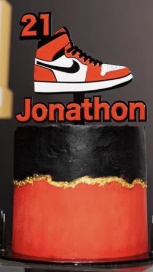 Personalised Nike Cake topper