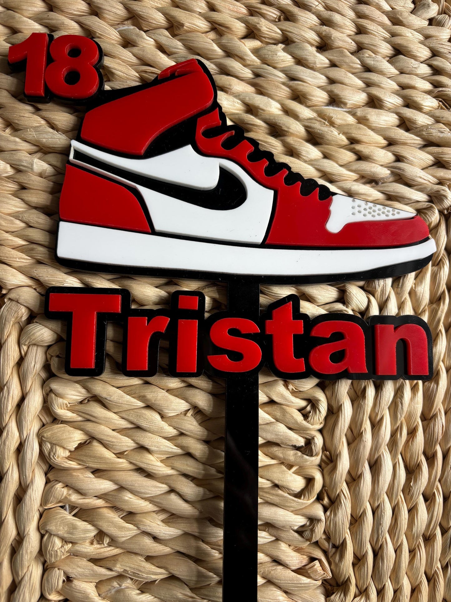 Nike Personalised Sneaker Cake topper
