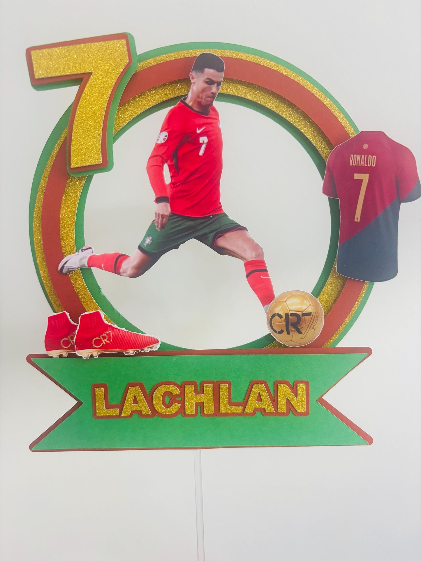 Ronaldo Cake Topper - Soccer Birthday