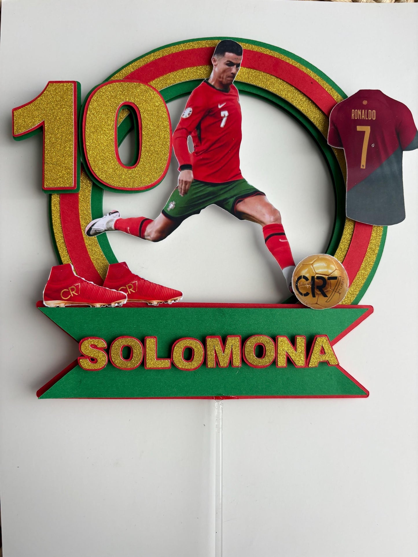 Ronaldo Cake Topper - Soccer Birthday