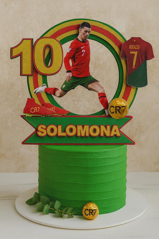 Ronaldo Cake Topper - Soccer Birthday